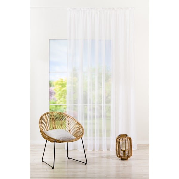 Бяла завеса 300x260 cm Plano – Mendola Fabrics