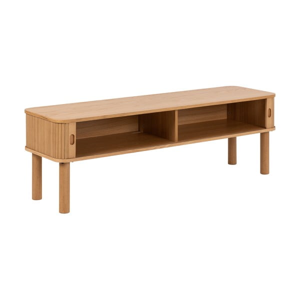 Маса за телевизор от дъб  в естествен цвят 140x45 cm Langley – Actona-image-3