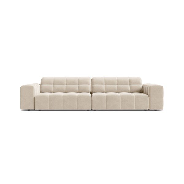 Кремав кадифен диван 252 cm Chicago – Cosmopolitan Design
