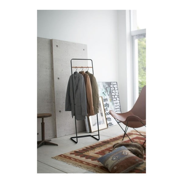 Черен метален стелаж за дрехи Tower – YAMAZAKI-image-1