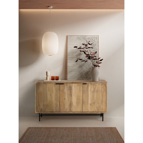 Скрин от масивно манго в естествен цвят 150x85x40 cm Mundra – MOME-image-4