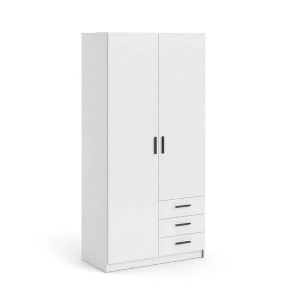 Бял гардероб 99x200 cm Sprint – Tvilum-image-2