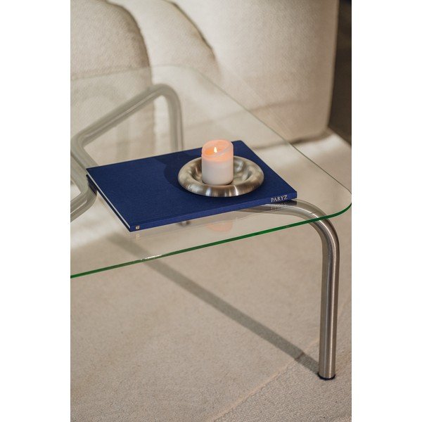 Масичка за кафе със стъклен плот в сребрист цвят 60x80 cm Uku – noo.ma-image-3