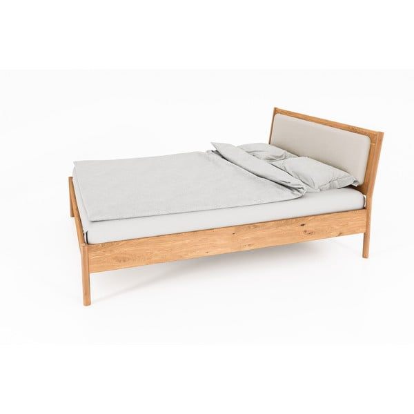 Единично легло от дъбова дървесина 90x200 cm в естествен цвят Pola - The Beds-image-1