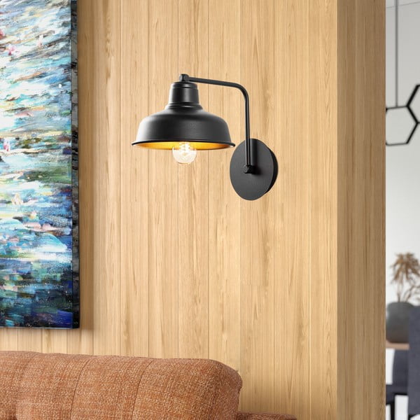 Черна стенна лампа Berceste – Opviq lights-image-1