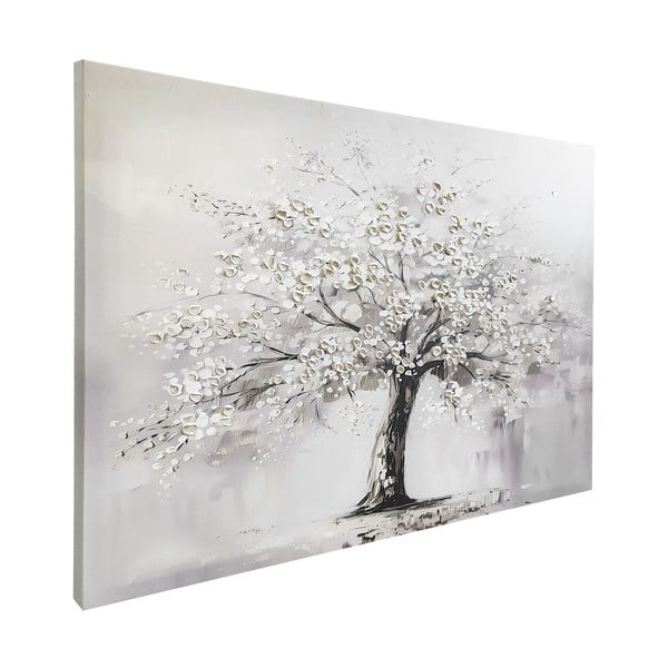 Картина с ръчно изрисувани елементи 70x100 cm White Tree – Styler-image-3
