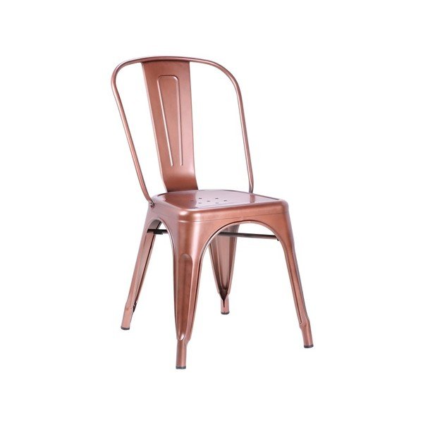 Židle v měděné barvě Leitmotiv Dazzle