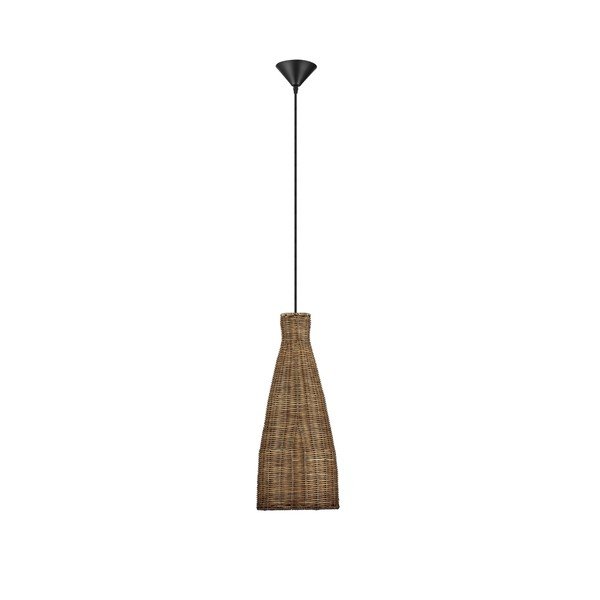 Ратаново висящо осветително тяло в естествен цвят ø 19,5 cm Rielo – Nova Luce