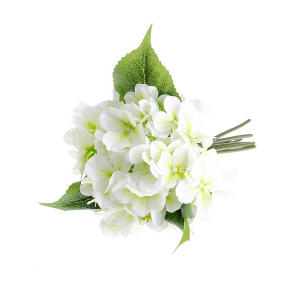 Бяло изкуствено цвете в стил хортензия - Dakls