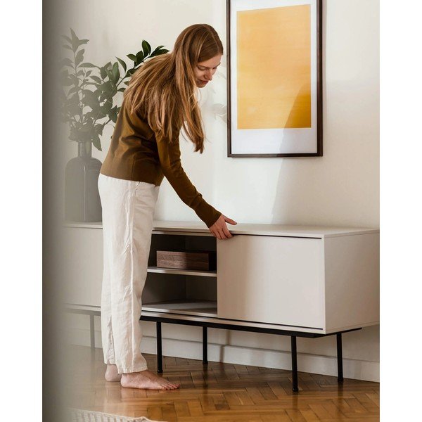 Сиво-бежова маса за телевизор 189x61x42 cm Mod – noo.ma-image-3