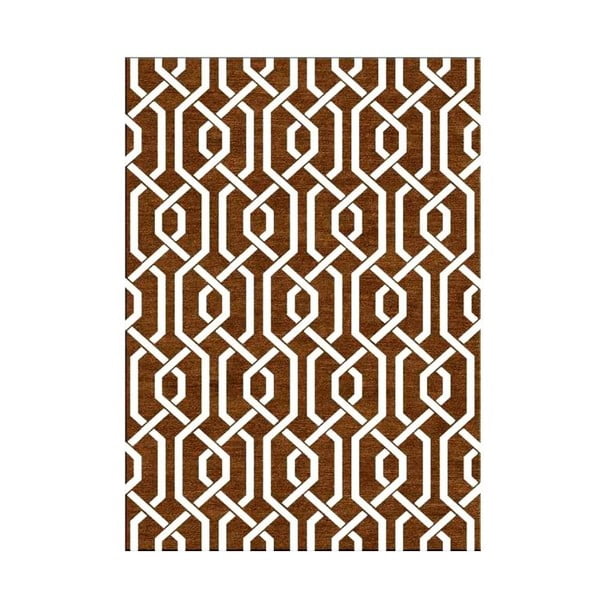 Ručně tkaný koberec Camila Brown, 155x240 cm