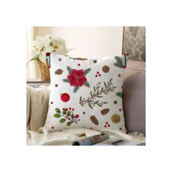 Калъфка за възглавница с коледен мотив 43x43 cm Merry Christmas – Mila Home-image-1
