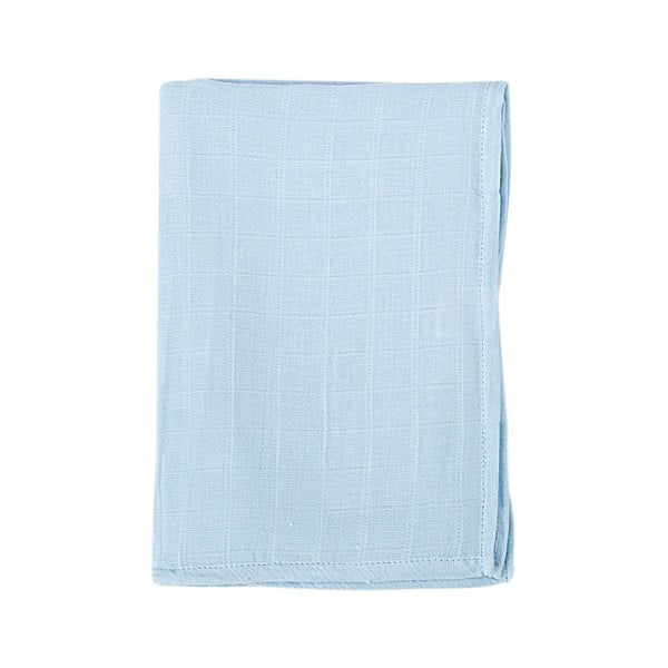 Синьо памучно бебешко одеяло 120x120 cm Bebemarin - Mijolnir