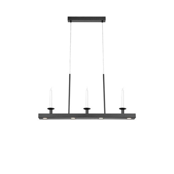 Черно метално LED затъмняващо се висящо осветително тяло Dining – Markslöjd