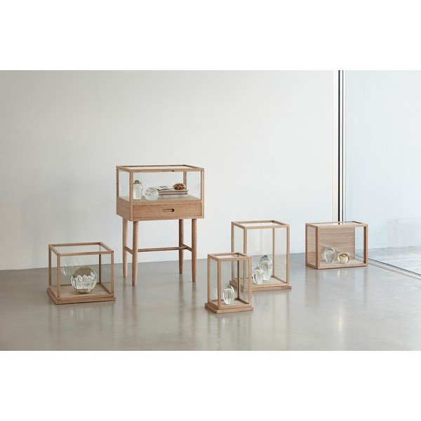 По-малка стъклена витрина Haleo - Hübsch-image-1