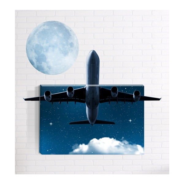 3D картина за стена Самолет, 40 x 60 cm - Mosticx