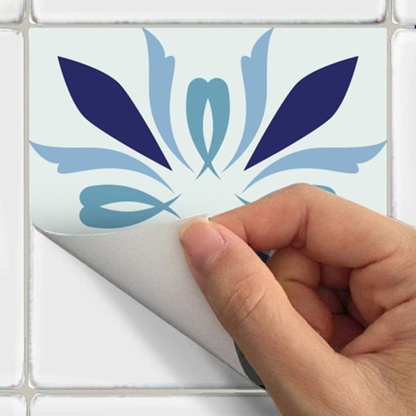 Комплект от 30 декоративни стикера за стена , 15 x15 cm Madeira - Ambiance-image-1