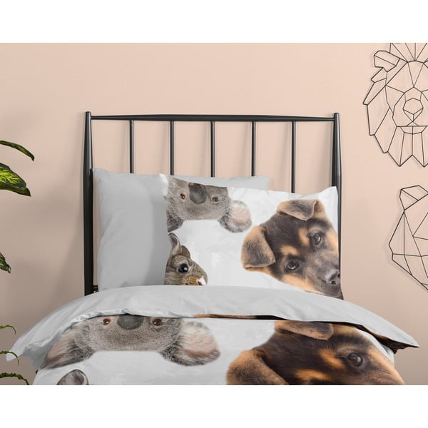 Единично удължено памучно детско спално бельо 140x220 cm Semmie – Good Morning-image-2