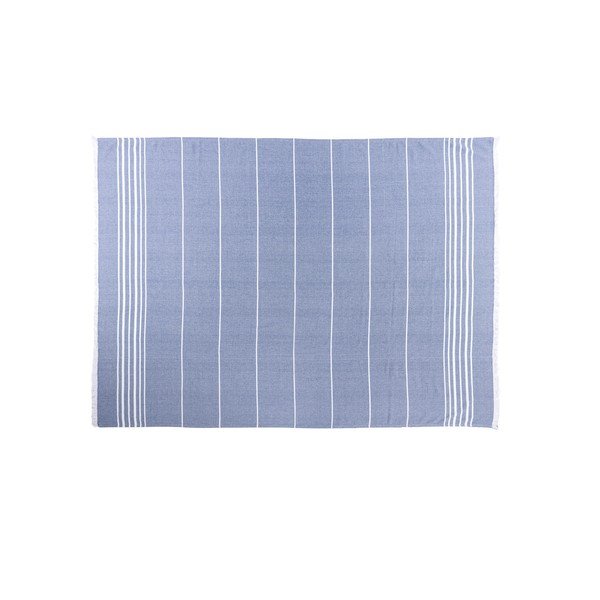 Синьо  памучно одеяло 150x200 cm Solene – Tiseco Home Studio-image-2