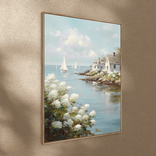 Печатна картина с включена рамка 60x80 cm Quiet Bay – Styler-image-2