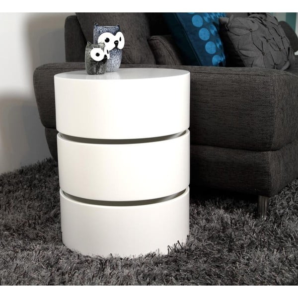 Бяла масичка за кафе , ⌀ 40 cm Pop - Actona-image-3