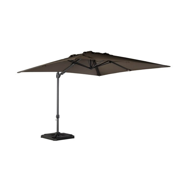 Чадър в черен и каки цвят 300x300 cm Roma – Exotan