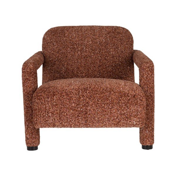 Червено шенилово кресло Kent – Dutchbone-image-2