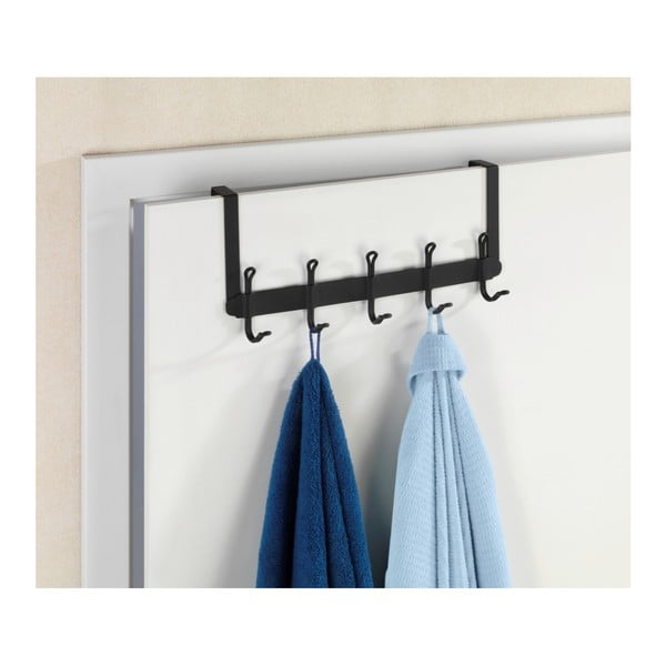 Черна закачалка за врата с 5 куки Nostalgia - Wenko-image-2