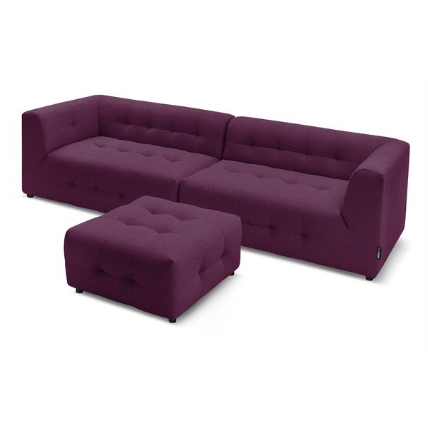 Тъмнолилав диван 324 cm Kleber - Bobochic Paris-image-4