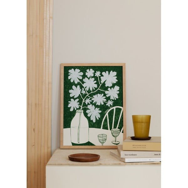 Постер 30x40 cm Blue Flowers & Red Wine – Anouk van Cleef – The Poster Club-image-1