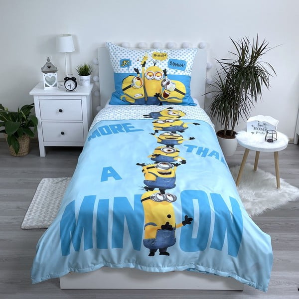 Детско спално бельо от микрофибър 140x200 cm Minions 2 - Jerry Fabrics-image-1