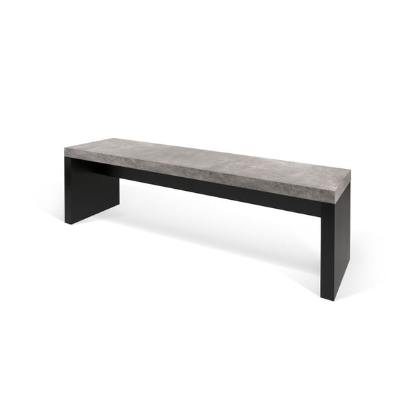 Черно-сива пейка с декор от бетон , 140 x 43 cm Detroit - TemaHome-image-1
