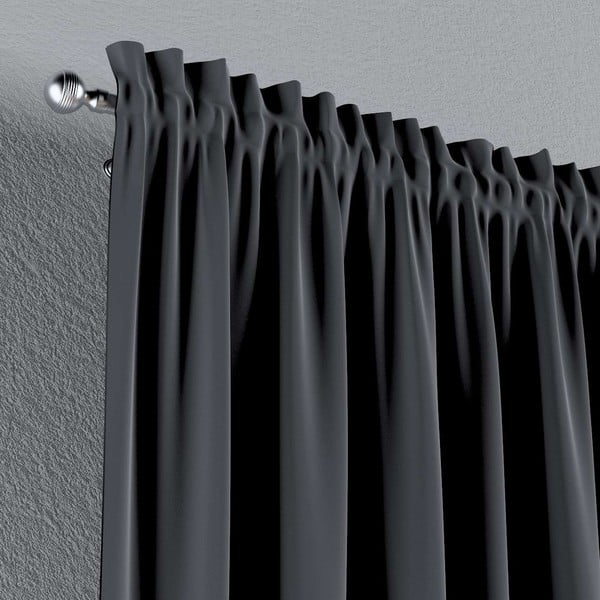 Сива завеса 260x130 cm Posh Velvet - Yellow Tipi-image-4