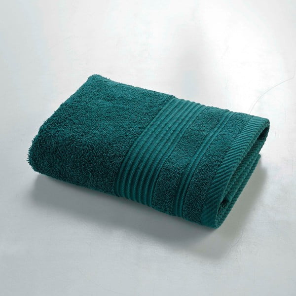 Тъмнозелена памучна кърпа от тери 50x90 cm Tendresse – douceur d'intérieur