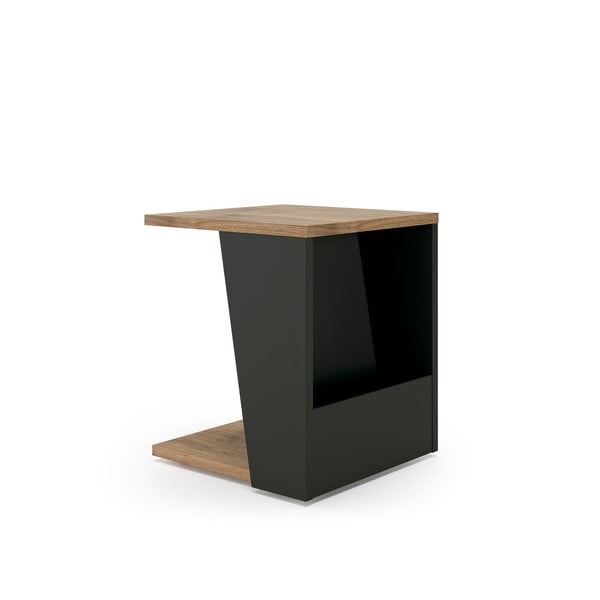 Масичка за кафе с плот от орехово дърво 40x40 cm Albi - TemaHome-image-2