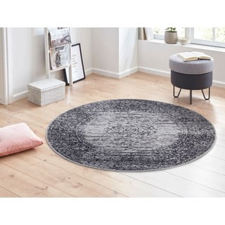 Сив кръгъл килим ø 160 cm Méridional - Hanse Home
