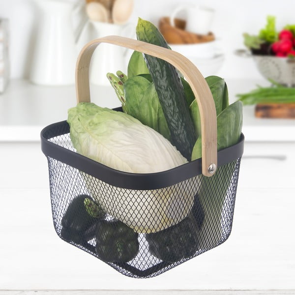 Телена метална кошница 24,5x24,5x30 cm Radka – Orion-image-4