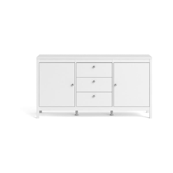 Бял нисък скрин 151x80 cm Madrid – Tvilum-image-2