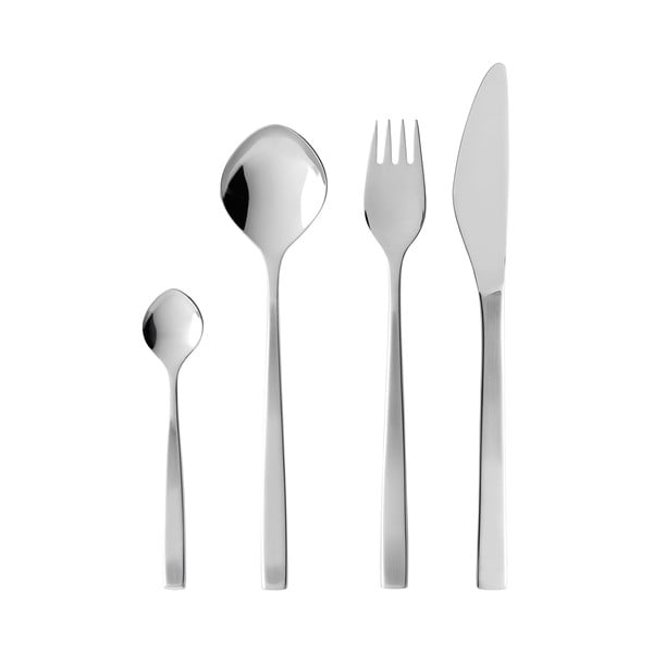 Прибори за хранене от неръждаема стомана в сребрист цвят 16 бр. Fuga – Gense