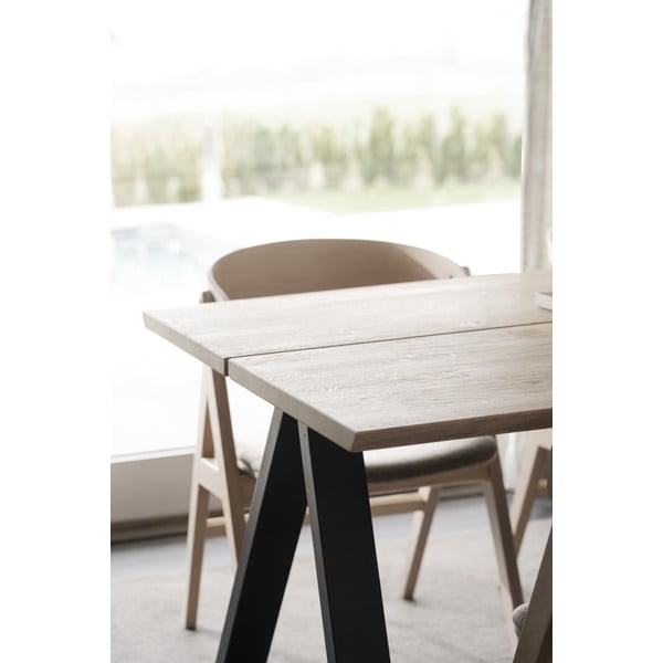 Сгъваема маса за хранене с дъбов плот 170x100 cm Carradale - Rowico-image-2