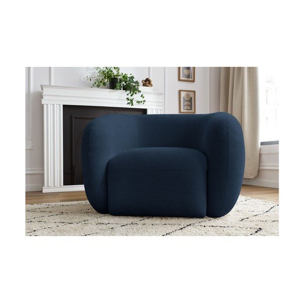 Тъмносиньо кресло Celine – Bobochic Paris-image-1