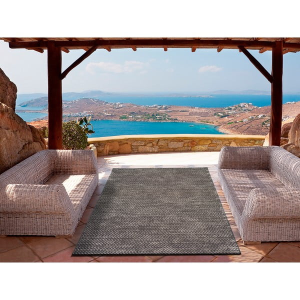 Тъмнокафяв килим за открито Panama, 120 x 170 cm - Universal-image-1