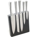 Комплект от 5 ножа от неръждаема стомана с магнитен блок Meteor - Jean Dubost