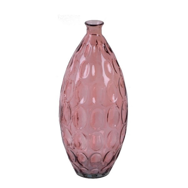 Розова ваза от рециклирано стъкло Dune, височина 45 cm - Ego Dekor