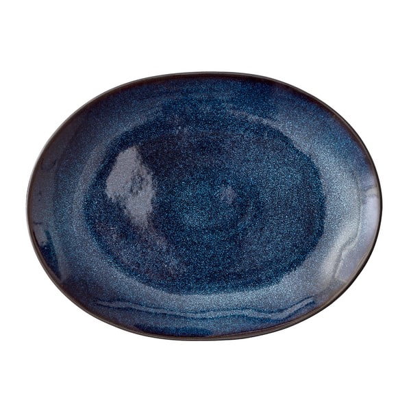 Черно-синя керамична чиния Mensa - Bitz