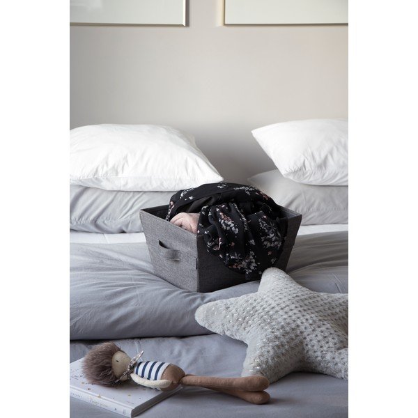 Сива кошница за съхранение Bigso Box of Sweden Tap, 26 x 19 cm-image-1