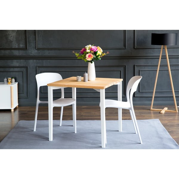 Бяла маса за хранене TRIVENTI, 80 x 80 cm - Ragaba-image-4