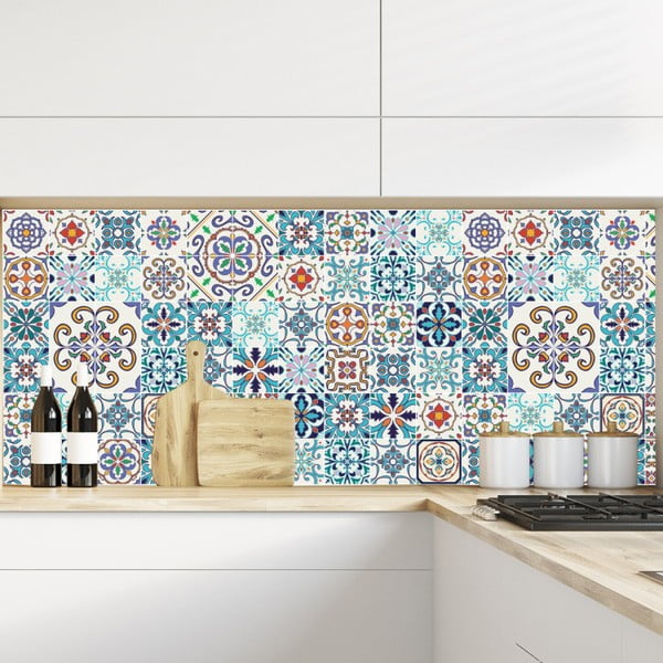 Комплект от 60 стикера за стена Tiles Azulejos , 10 x 10 cm Antibes - Ambiance