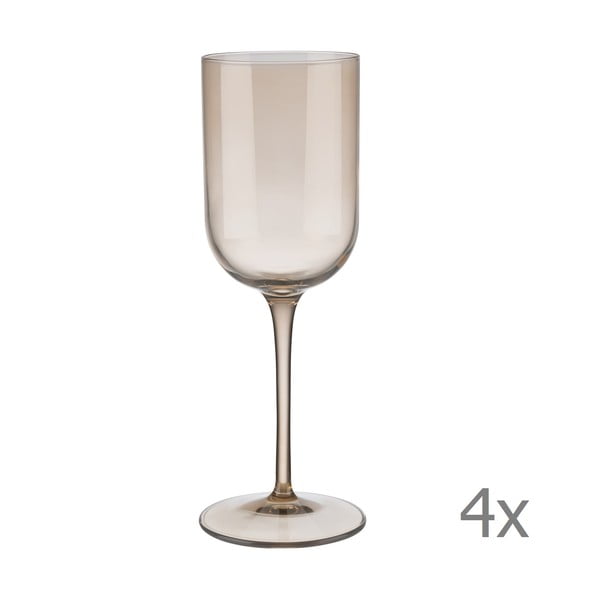 Комплект от 4 кафяви чаши за бяло вино Mira, 280 ml - Blomus