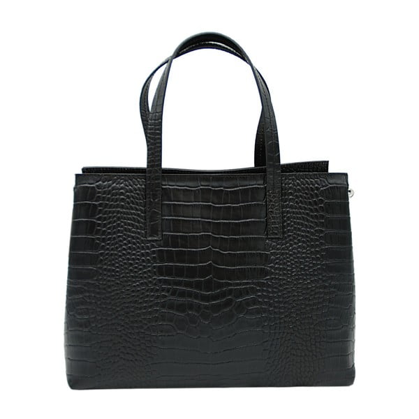 Черна чанта от естествена кожа Lumilo - Andrea Cardone